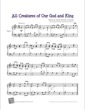 Thumbnail of First Page of All Creatures of Our God and King sheet music by Kids