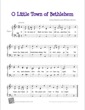 Thumbnail of First Page of O Little Town of Bethlehem sheet music by Christmas