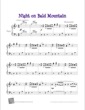 Thumbnail of First Page of Night on Bald Mountain sheet music by Kids