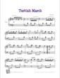 Thumbnail of First Page of Turkish March sheet music by Bach