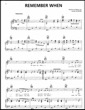 Thumbnail of First Page of Remember When sheet music by Alan Jackson