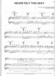 Thumbnail of First Page of Never Felt This Way sheet music by Alicia Keys