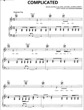 Thumbnail of First Page of Complicated sheet music by Avril Lavigne