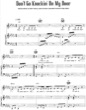Thumbnail of First Page of Don't Go Knocking On My Door sheet music by Britney Spears