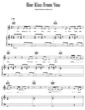 Thumbnail of First Page of One Kiss From You sheet music by Britney Spears
