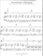 Thumbnail of First Page of Everybody's Changing sheet music by Keane
