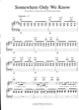 Thumbnail of First Page of Somewhere Only We Know sheet music by Keane
