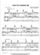 Thumbnail of First Page of How You Remind Me sheet music by Nickelback