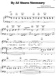 Thumbnail of First Page of By All Meanes Necessary sheet music by Robbie Williams