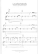 Thumbnail of First Page of Love Somebody sheet music by Robbie Williams