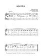 Thumbnail of First Page of America (easy) sheet music by Traditional