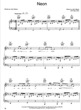 Thumbnail of First Page of Neon sheet music by John Mayer