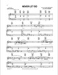 Thumbnail of First Page of Never Let Go sheet music by Josh Groban