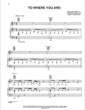 Thumbnail of First Page of To Where You Are sheet music by Josh Groban